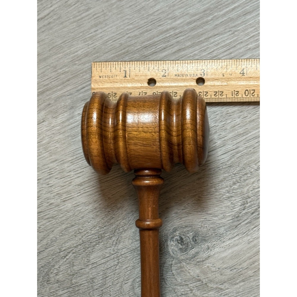 Vintage C R Gibson KC-115 Hardwood Judge Auction Gavel Bench Crafted in USA - Picture 3 of 9